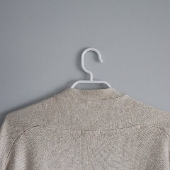 Talula Women's Cream Sz XXS Lenox Cashmere Oversized Open Front Ribbed Cardigan - Picture 6 of 11